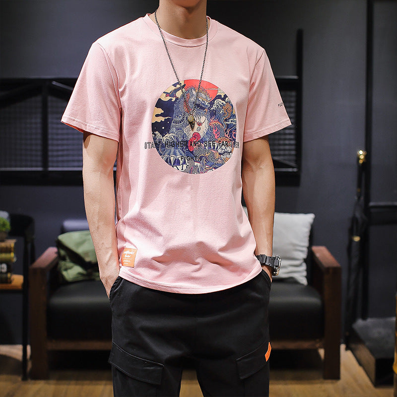 1901895359588 Large size T-shirt print T-shirt - Image 4