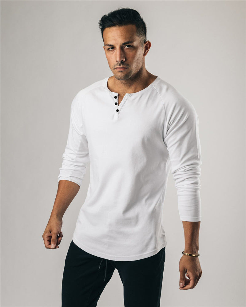 2c836311-6ab9-4ab5-824f-16a0fc55da16 Muscular Man Fitness Sports T-shirt Trend Slim - Image 3