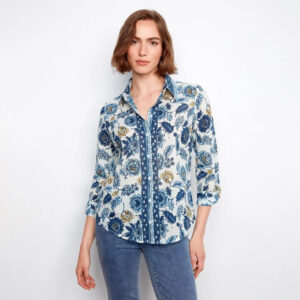 charliebflorelleprintedcottonvoilebuttonupblouse