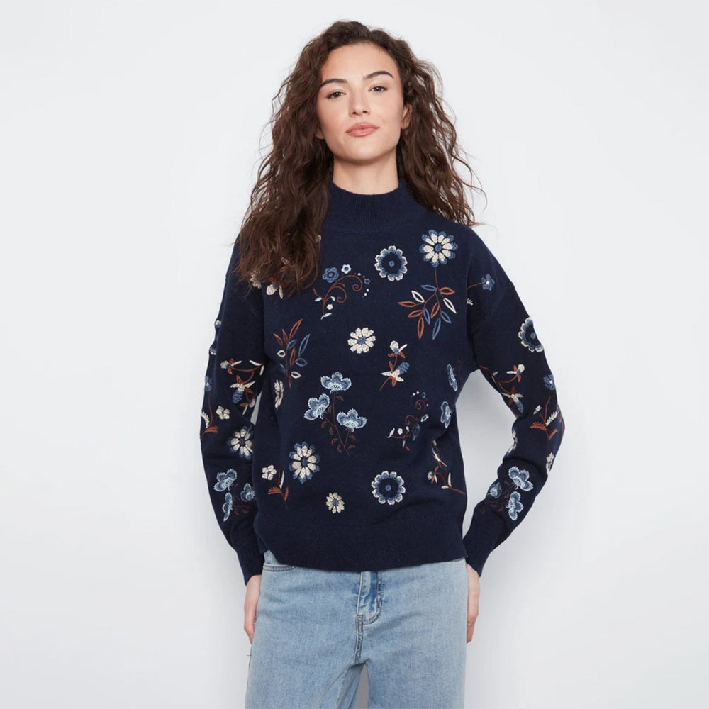 charliebnavyalloverembroideredmocknecksweater charliebnavyalloverembroideredmocknecksweater