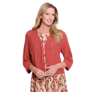 multiplesbrick3 4sleeveopenfrontsweatercardigan