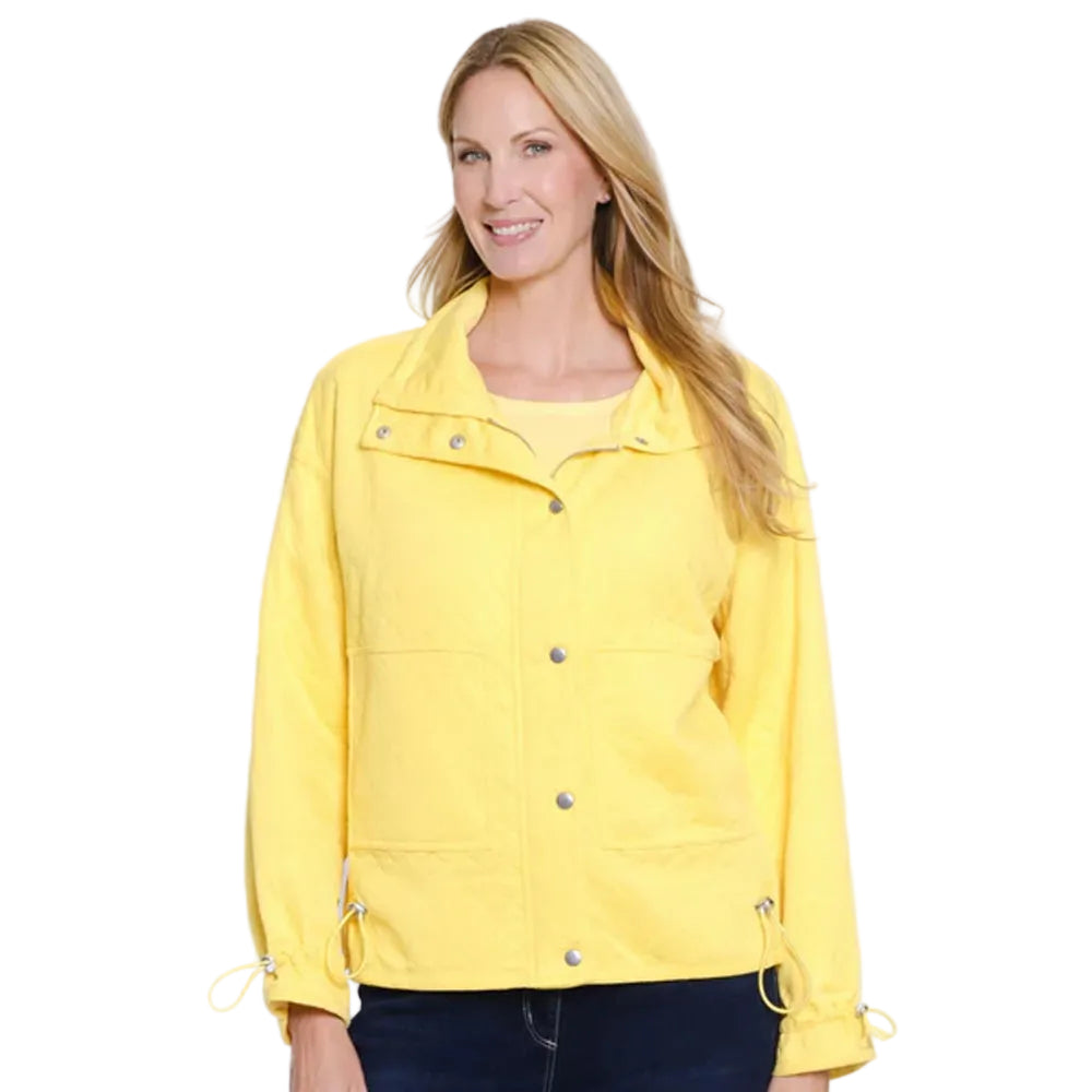 multiplesdaffodildrawstringlongsleevebuttonsnap amp zipjacket multiplesdaffodildrawstringlongsleevebuttonsnap amp zipjacket