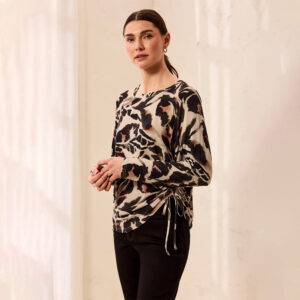 tribalclothingcolongsleevecrewnecktopwithsideruchingdrysand2