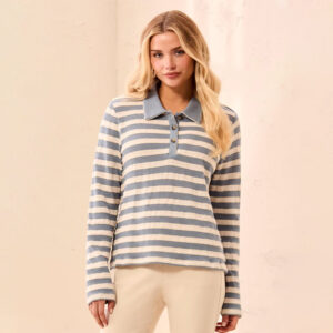 tribalclothingcolongsleevepolowithwhipstitchdetailbluefog1