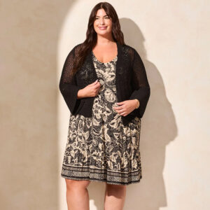 tribalclothingcobellsleeveopenstitchsweatercardigan black2
