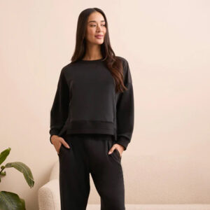tribalclothingcolongsleevecombotopwpockets black 4