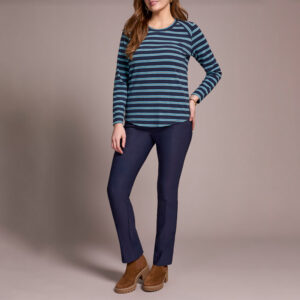 tribalclothingcolongsleevecrewnecktop sapphire 2