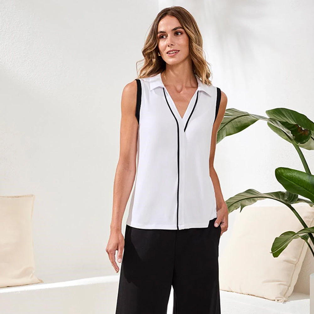 tribalclothingcosleevelessjohnnycollartopwhite2 tribalclothingcosleevelessjohnnycollartopwhite2